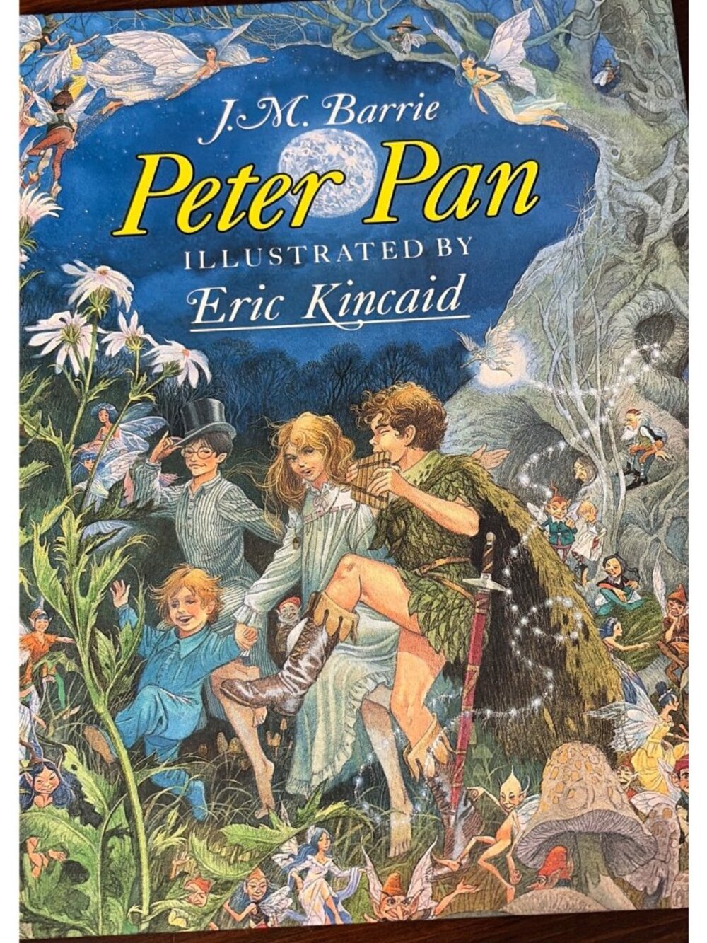 J.M. Barrie Peter Pan Illustrated By Eric Kincaid Hardcover 1990 Brimax Books Ed
